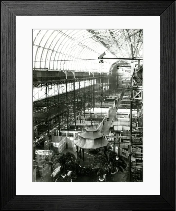 Framed Print : Preparing for Industrial Fair at Crystal Palace, Sydenham Framed Print : Preparing for Industrial Fair at Crystal Palace, Sydenham