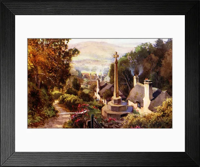Framed Print : Selworthy village near Minehead, Somerset Framed Print : Selworthy village near Minehead, Somerset