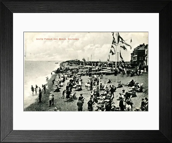 Framed Print : South Parade and beach, Southsea, Hampshire Framed Print : South Parade and beach, Southsea, Hampshire