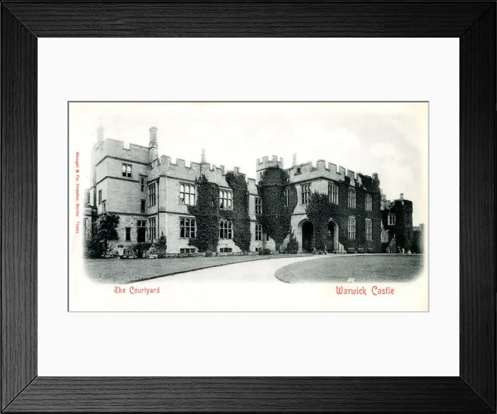 Framed Print : The Courtyard, Warwick Castle, Warwickshire Framed Print : The Courtyard, Warwick Castle, Warwickshire