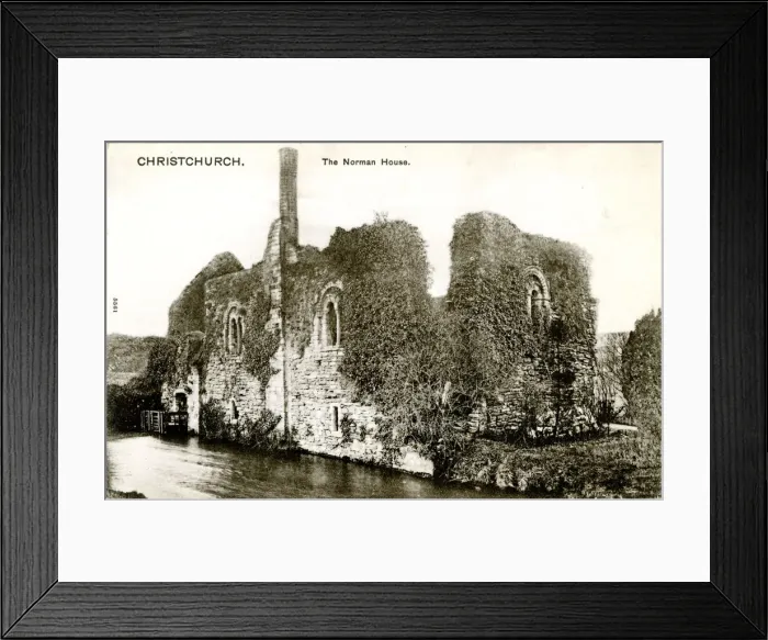 Framed Print : The Norman House, Christchurch, Dorset Framed Print : The Norman House, Christchurch, Dorset