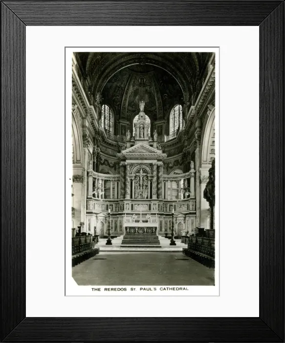 Framed Print : The Reredos, St Pauls Cathedral, London Framed Print : The Reredos, St Pauls Cathedral, London