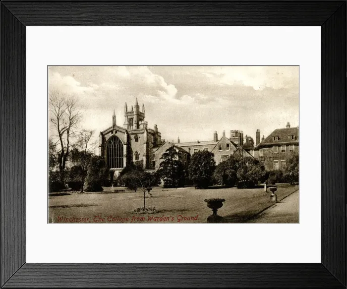 Framed Print : Winchester College and Wardens Ground, Hampshire Framed Print : Winchester College and Wardens Ground, Hampshire