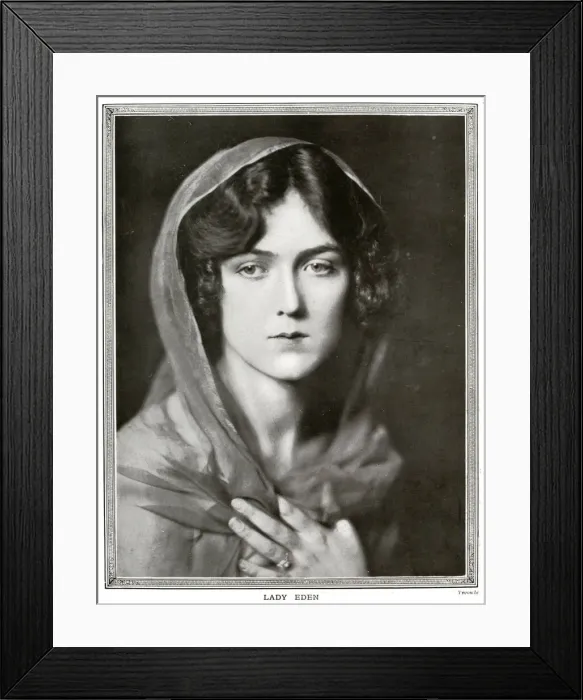 Framed Print : Lady Eden by Madame Yevonde Framed Print : Lady Eden by Madame Yevonde