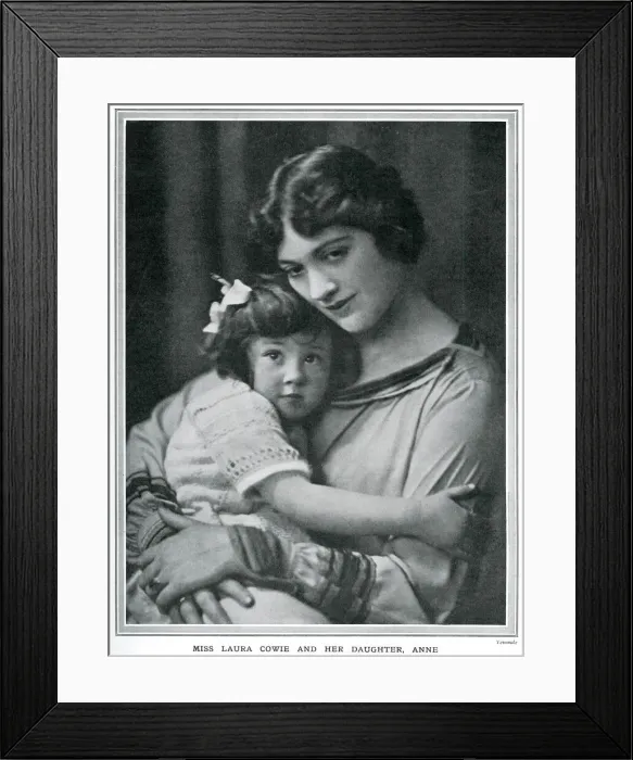 Framed Print : Laura Cowie and her daughter Anne Framed Print : Laura Cowie and her daughter Anne