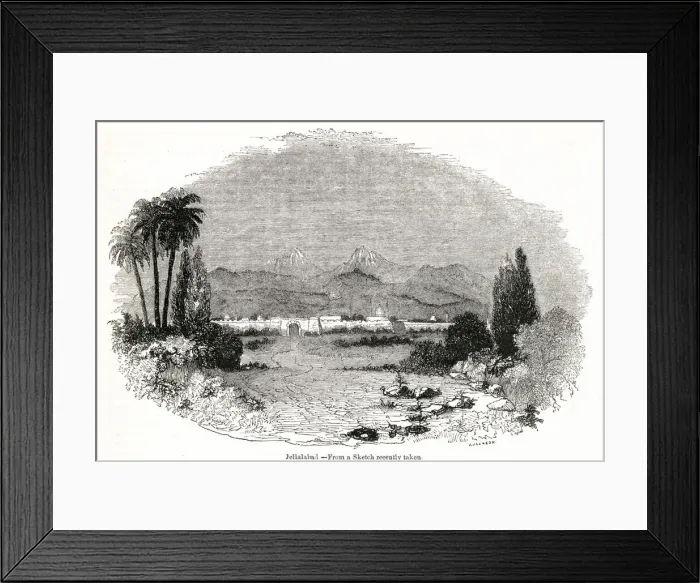 Framed Print : View of Jellalabad (Jalalabad), Afghanistan Framed Print : View of Jellalabad (Jalalabad), Afghanistan