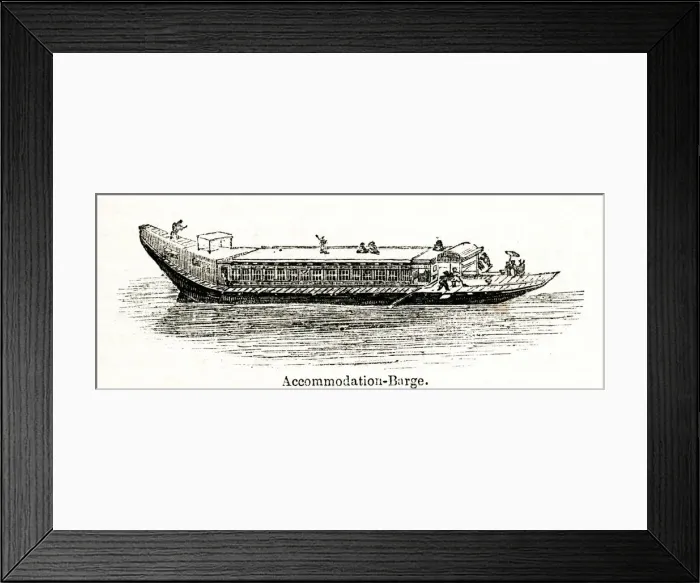 Framed Print : Chinese accommodation barge Framed Print : Chinese accommodation barge
