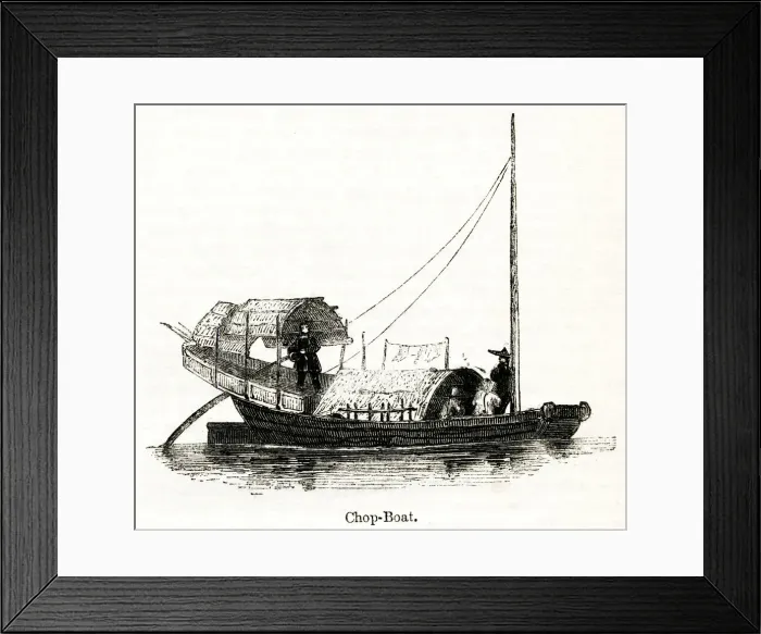 Framed Print : Chinese chop boat Framed Print : Chinese chop boat