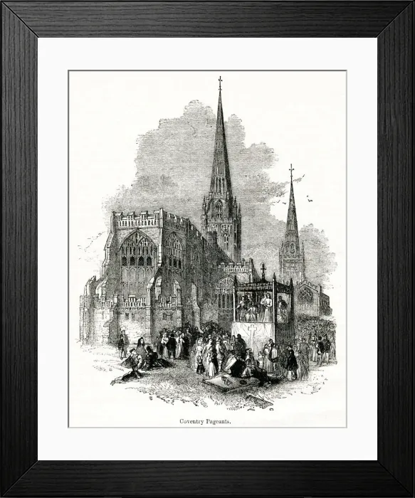 Framed Print : Mystery play, Coventry, Warwickshire Framed Print : Mystery play, Coventry, Warwickshire
