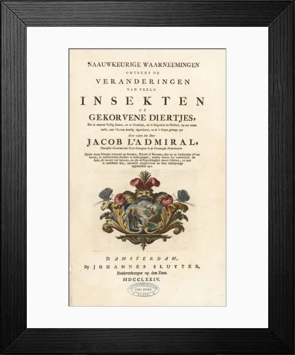 Framed Print : Title page with vignette of escutcheon Framed Print : Title page with vignette of escutcheon