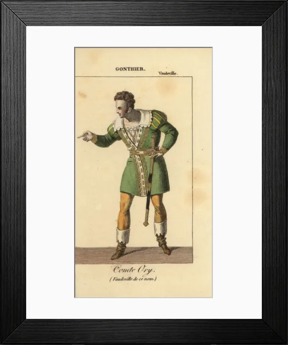 Framed Print : French actor Tonon Gontier (1785-1841) as Framed Print : French actor Tonon Gontier (1785-1841) as
