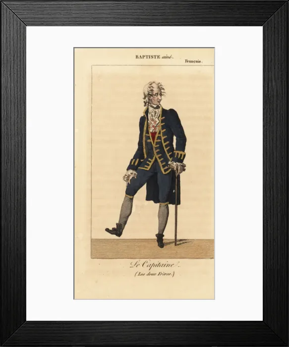 Framed Print : French actor Nicolas-Baptiste Anselme as Le Framed Print : French actor Nicolas-Baptiste Anselme as Le
