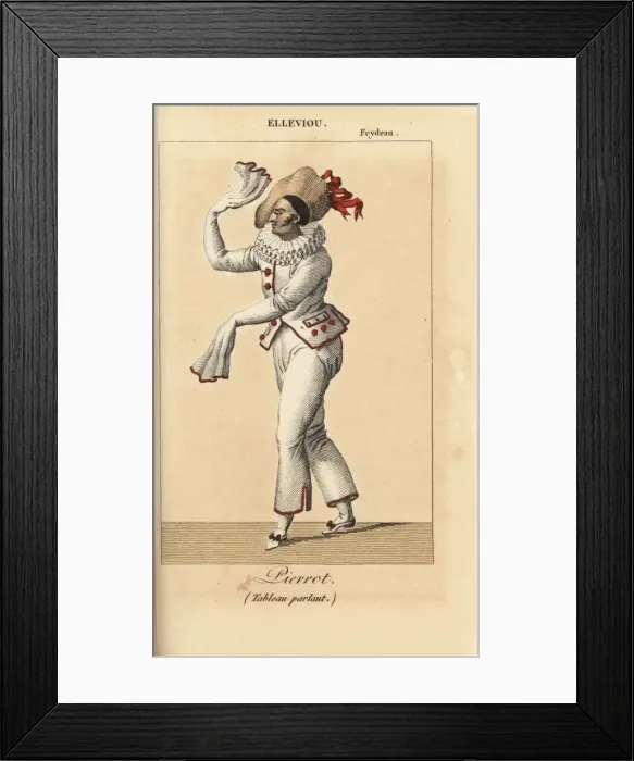 Framed Print : Jean Elleviou as Pierrot in Le Tableau parlant Framed Print : Jean Elleviou as Pierrot in Le Tableau parlant