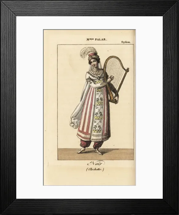 Framed Print : Mlle Palar as Nair in the opera La Clochette
