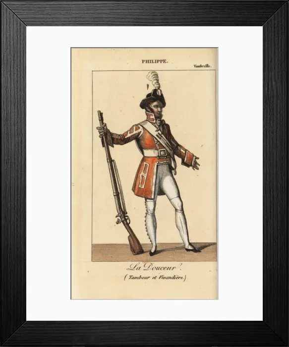 Framed Print : Philippe-Amedee Roustan in Le Tambour et la Framed Print : Philippe-Amedee Roustan in Le Tambour et la