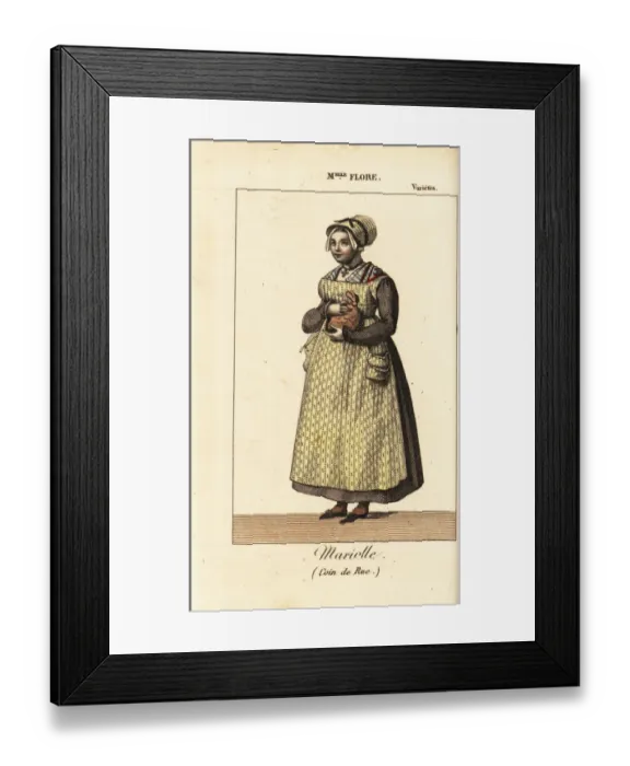 Framed Print : Mlle. Flore as Marielle in Coin de Rue at the Varietes Framed Print : Mlle. Flore as Marielle in Coin de Rue at the Varietes