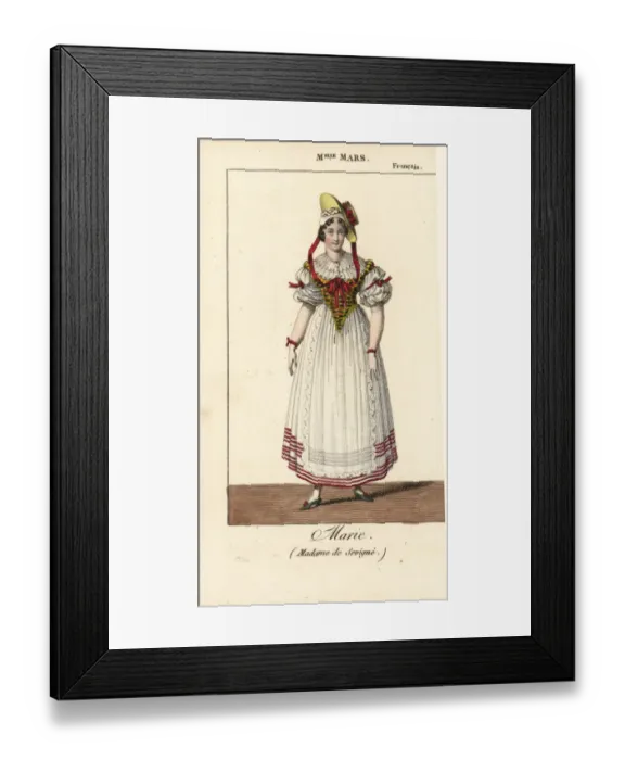 Framed Print : Mademoiselle Mars, Anne Francoise Hyppolyte Framed Print : Mademoiselle Mars, Anne Francoise Hyppolyte