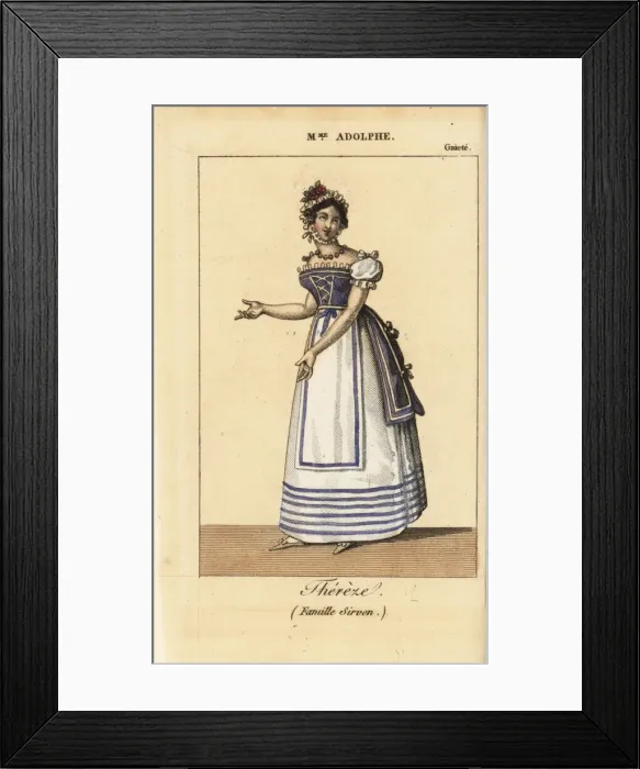 Framed Print : Mme. Adolphe as Thereze in La Famille Sirven Framed Print : Mme. Adolphe as Thereze in La Famille Sirven
