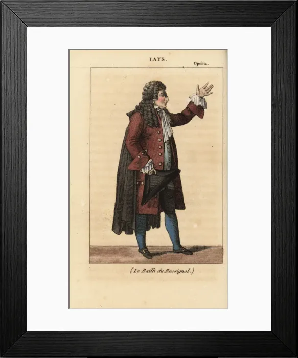 Framed Print : French baritone Francois Lays as Le Bailli Framed Print : French baritone Francois Lays as Le Bailli