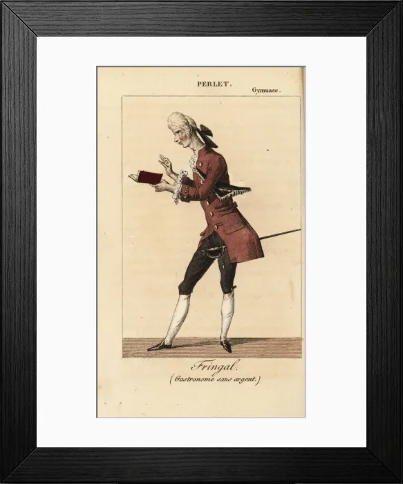 Framed Print : Adrien Perlet as Fringale in le Gastronome Framed Print : Adrien Perlet as Fringale in le Gastronome