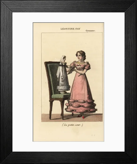 Framed Print : French child actress Leontine Fay in La petite Framed Print : French child actress Leontine Fay in La petite