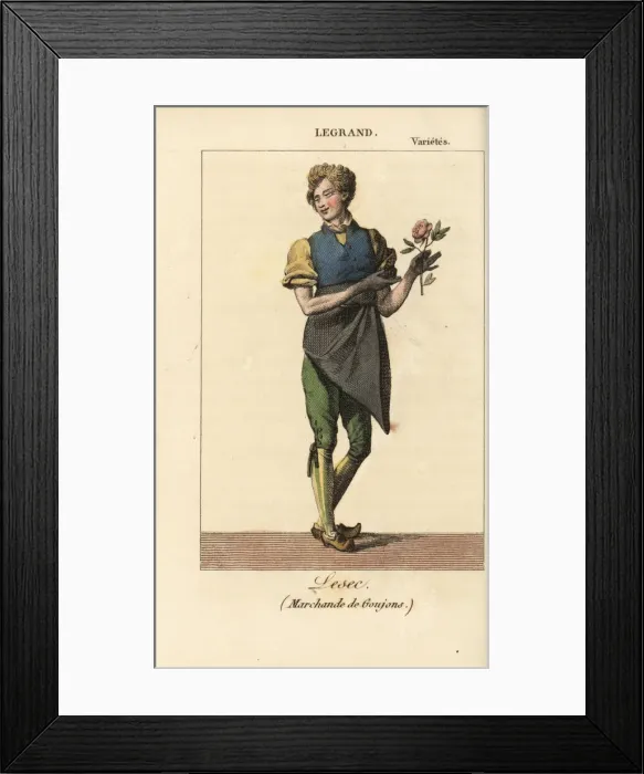 Framed Print : Legrand as Lesec in Marchande de Goujons at the Varietes Framed Print : Legrand as Lesec in Marchande de Goujons at the Varietes