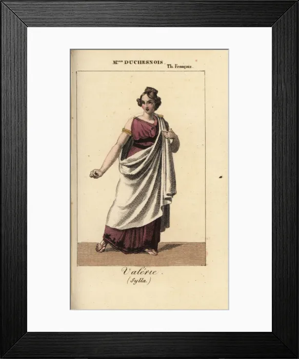 Framed Print : Mlle. Duchesnois as Valerie in Sylla by Jouy Framed Print : Mlle. Duchesnois as Valerie in Sylla by Jouy