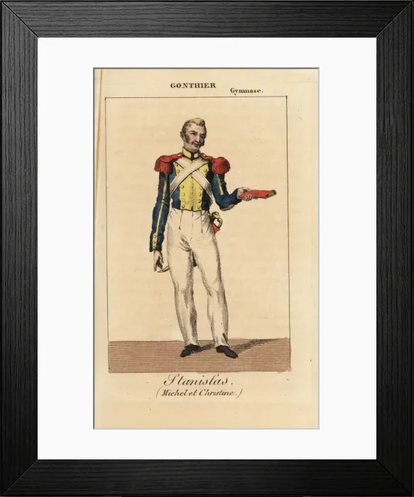 Framed Print : Gontier as Stanislas in Michel et Christine Framed Print : Gontier as Stanislas in Michel et Christine