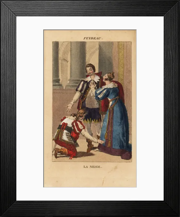 Framed Print : Ponchard and Rigaud in the comic opera La Framed Print : Ponchard and Rigaud in the comic opera La
