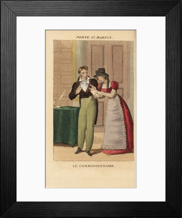Framed Print : Gobert and Marie Dorval in Le Commissionnaire Framed Print : Gobert and Marie Dorval in Le Commissionnaire