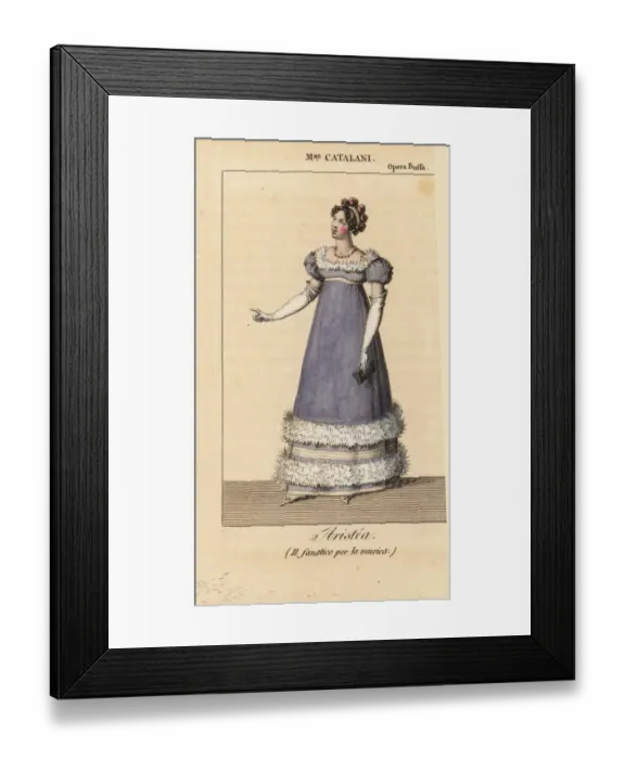 Framed Print : Italian soprano Angelica Catalini (1780-1849) Framed Print : Italian soprano Angelica Catalini (1780-1849)