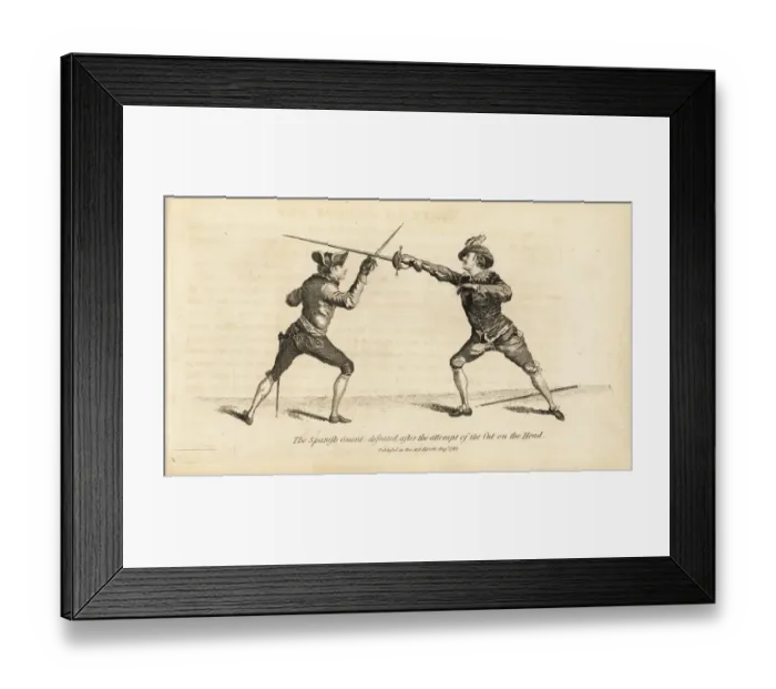 Framed Print : The Spanish Guard defeated after an attempt Framed Print : The Spanish Guard defeated after an attempt