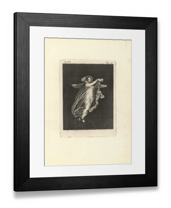 Framed Print : Female dancer with box performing rites of Bacchus Framed Print : Female dancer with box performing rites of Bacchus