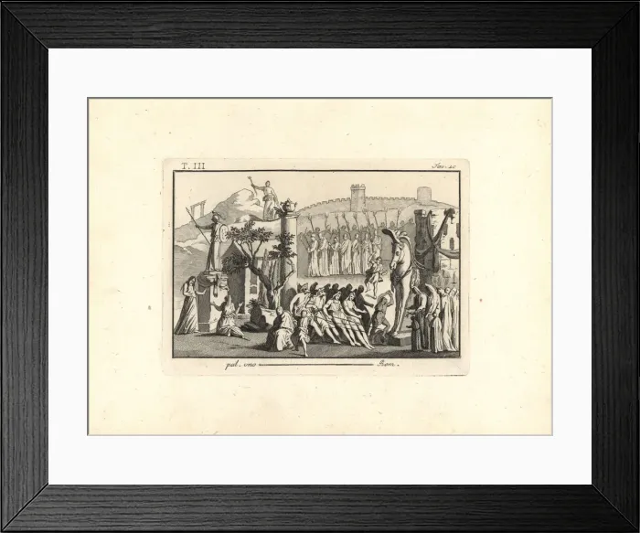Framed Print : Depiction of the Trojan Horse Framed Print : Depiction of the Trojan Horse