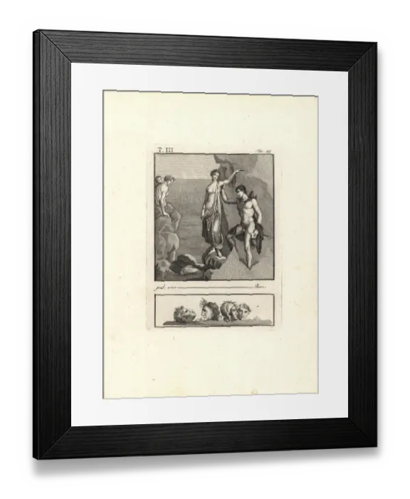 Framed Print : Perseus rescuing Andromeda from the sea monster Cetus Framed Print : Perseus rescuing Andromeda from the sea monster Cetus