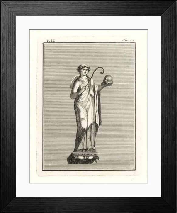 Framed Print : Thalia, Roman muse of comedy Framed Print : Thalia, Roman muse of comedy