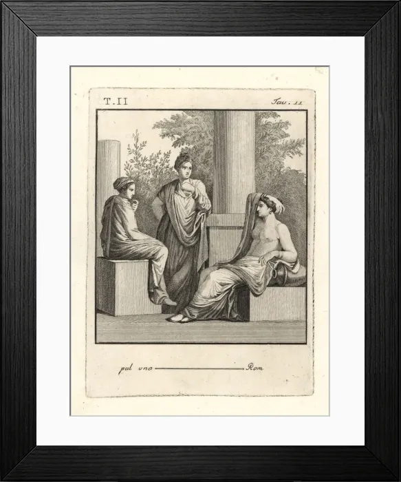 Framed Print : Juno and Pallas visiting Venus Framed Print : Juno and Pallas visiting Venus