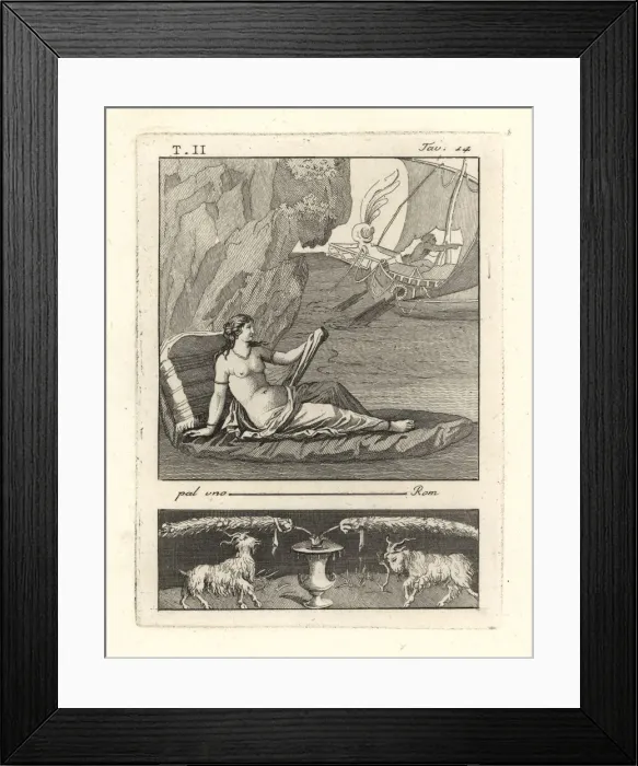 Framed Print : The abandonment of Ariadne on Naxos island by Theseus Framed Print : The abandonment of Ariadne on Naxos island by Theseus
