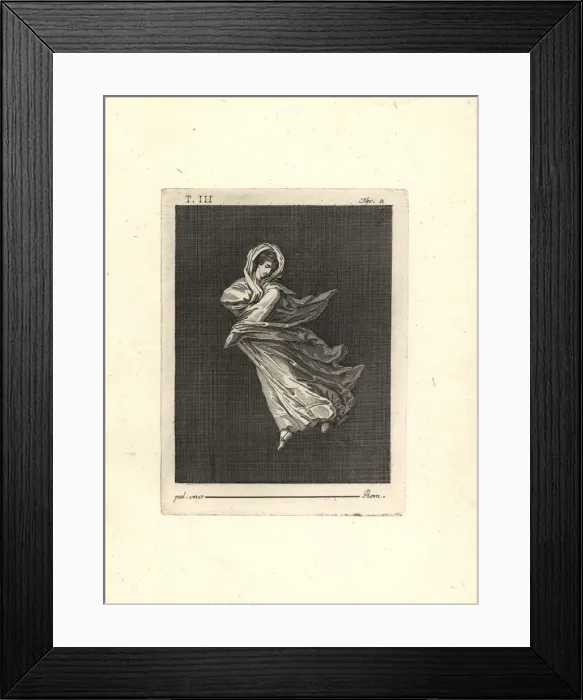Framed Print : Dancer in a long transparent dress Framed Print : Dancer in a long transparent dress