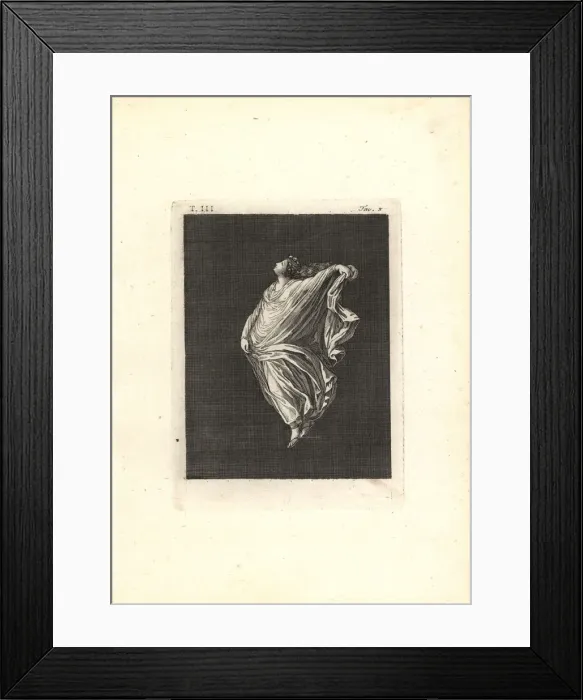 Framed Print : Woman performing the Bacchic dance of Euripides Framed Print : Woman performing the Bacchic dance of Euripides