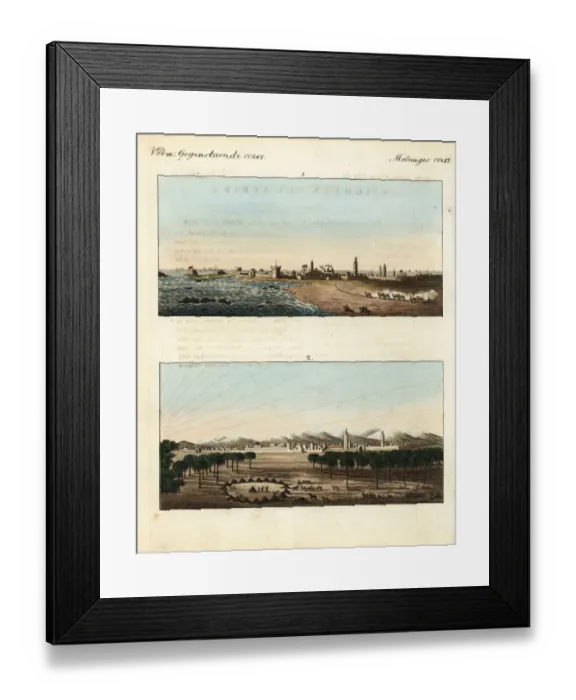 Framed Print : Views of the town and port of Essaouira (Mogadore) Framed Print : Views of the town and port of Essaouira (Mogadore)