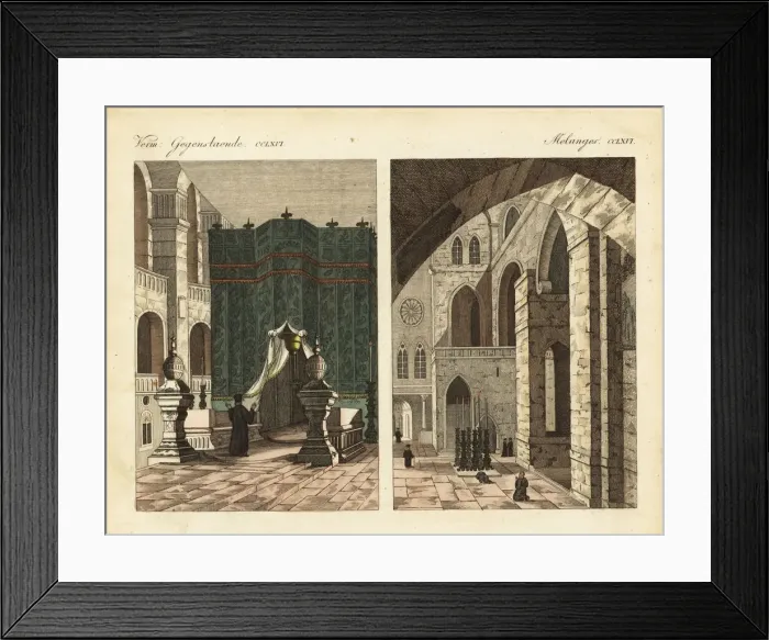 Framed Print : Interior and entrance to the Church of Framed Print : Interior and entrance to the Church of