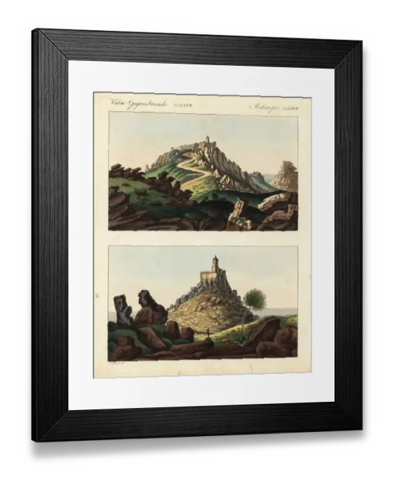 Framed Print : Hilltop abbeys in Portugal and Belgium Framed Print : Hilltop abbeys in Portugal and Belgium