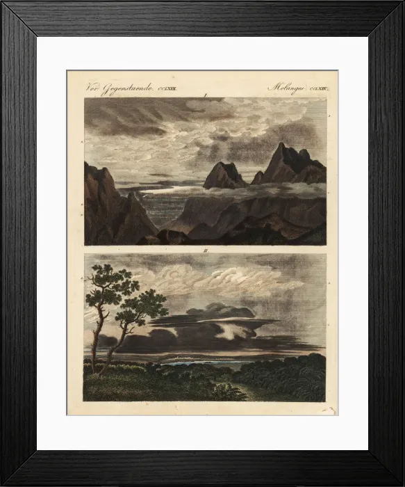 Framed Print : Natural history of cloud formations Framed Print : Natural history of cloud formations