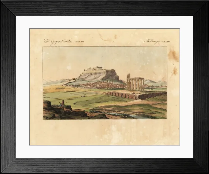 Framed Print : Temple of Olympian Zeus, Arch of Hadrian Framed Print : Temple of Olympian Zeus, Arch of Hadrian