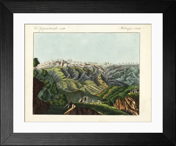 Framed Print : View of the Himalayan mountains Framed Print : View of the Himalayan mountains