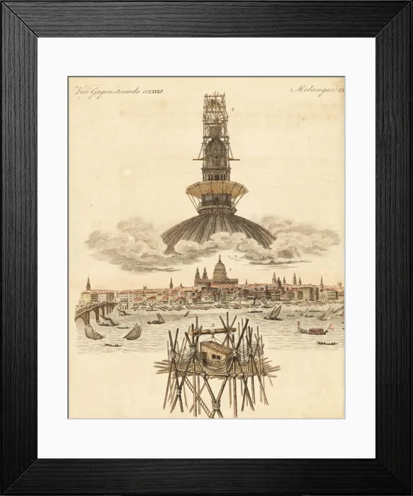 Framed Print : Thomas Hornors hut above the dome of St Framed Print : Thomas Hornors hut above the dome of St