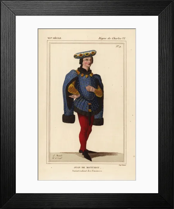 Framed Print : Jean de Montaigu, superintendent of finances Framed Print : Jean de Montaigu, superintendent of finances