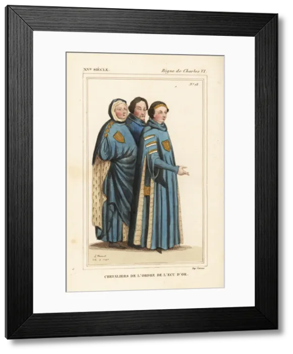 Framed Print : Knights of the Order of the Golden Shield, 1369 Framed Print : Knights of the Order of the Golden Shield, 1369