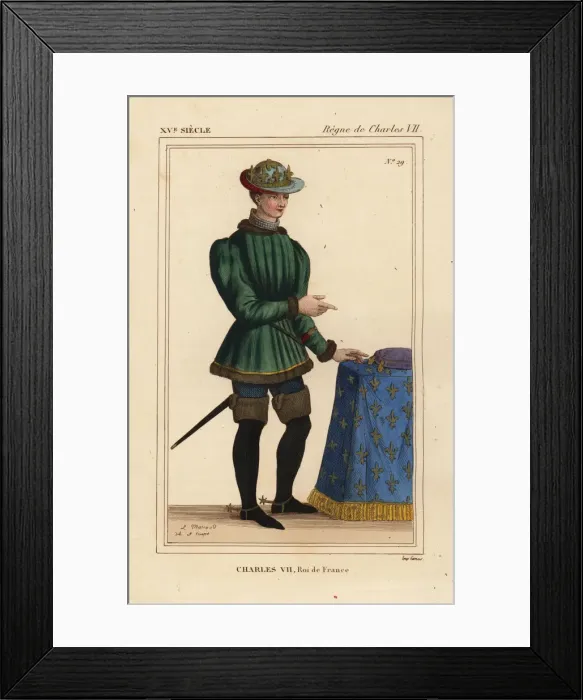 Framed Print : King Charles VII of France, the Victorious Framed Print : King Charles VII of France, the Victorious